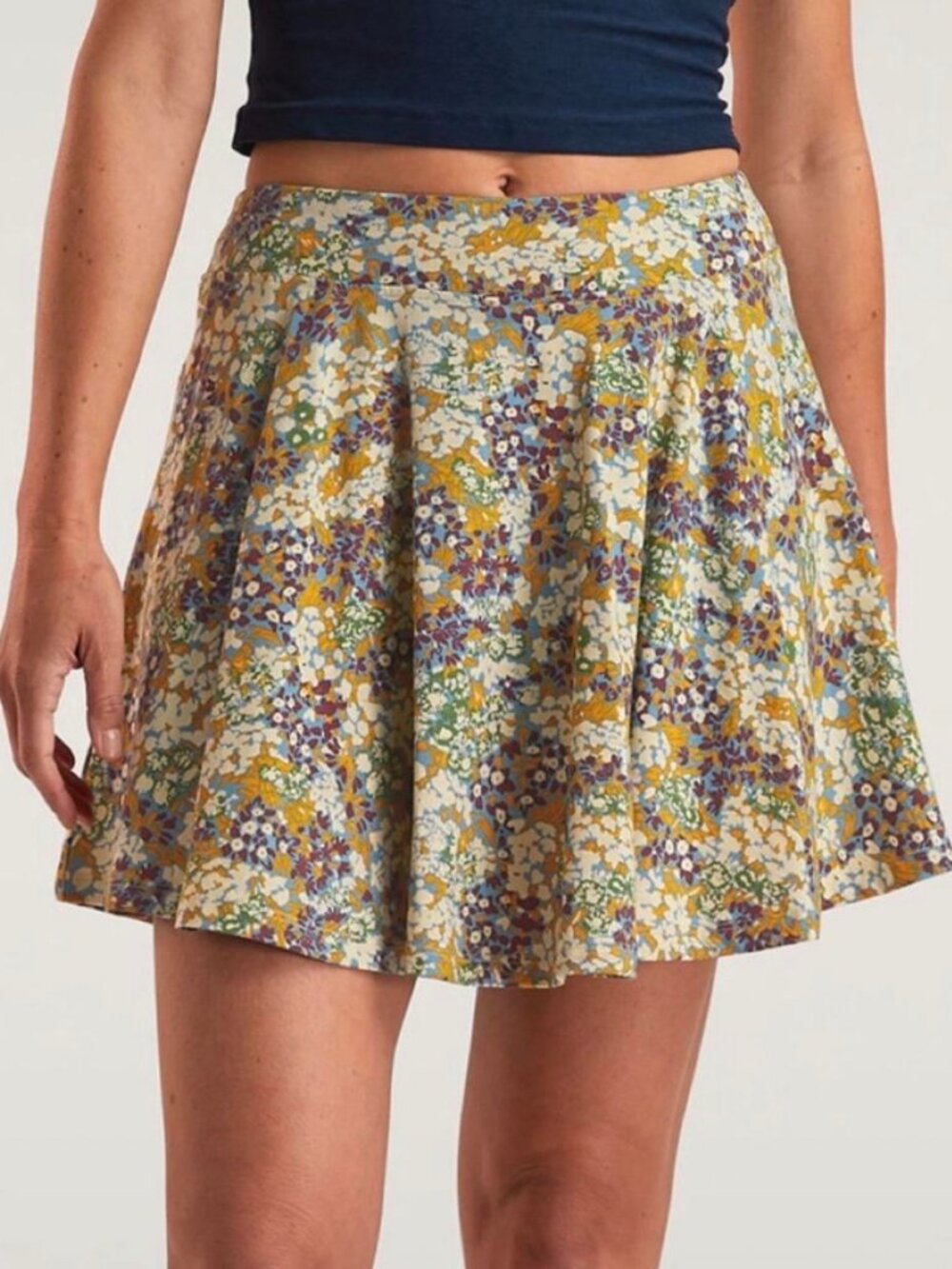 NWT - TITLE NINE - Toad & Co. - Samba Swing Skort - Floral Print - SIZE XL